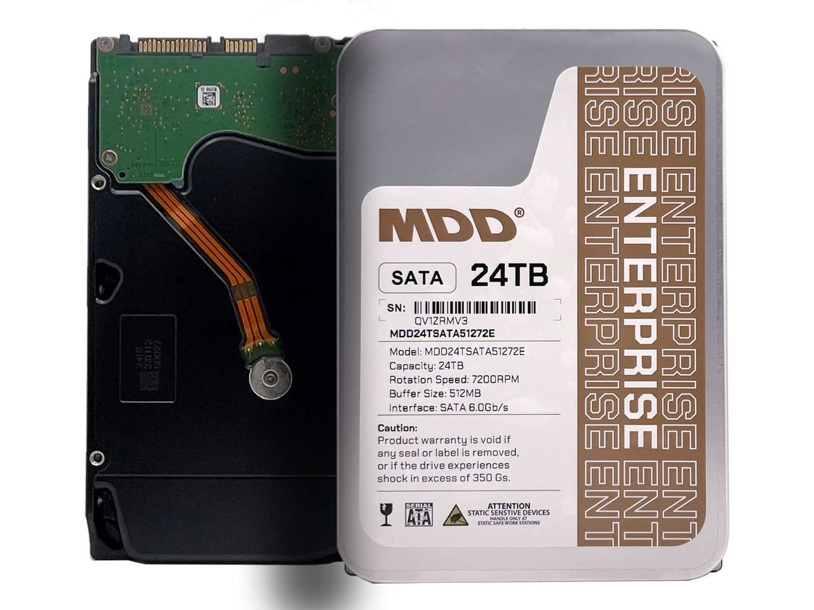 MDD 24TB 7200RPM 512MB Cache SATA 6Gb/s 3.5" Internal Enterprise Hard Drive