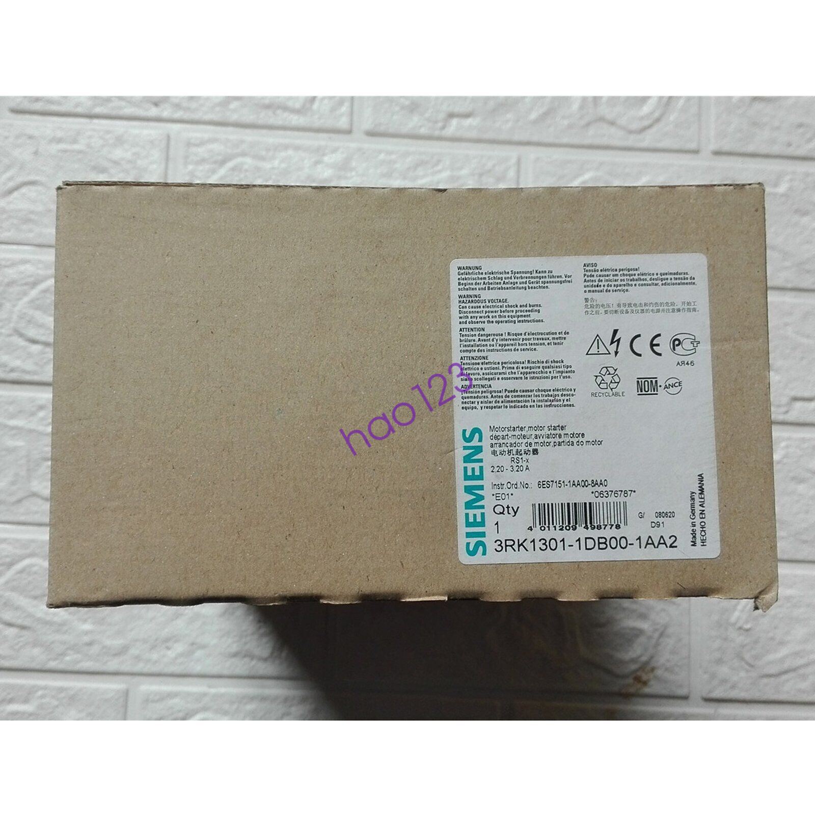 New In Box 3RK1301-1DB00-1AA2 Siemens Motor Starter DHL/FedEx