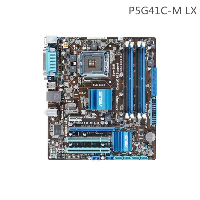 FOR ASUS P5G41C-M LX Motherboard Intel G41 LGA 775 DDR2 TESTED OK