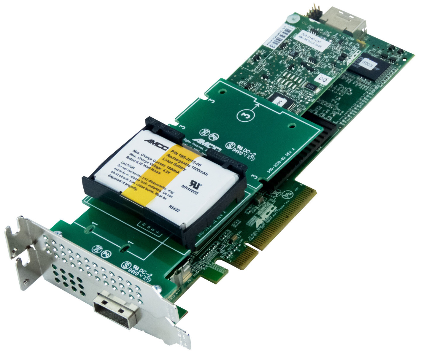 CONTROLLER 3WARE 9690SA-4I4E RAID SAS SATA 3Gbps PCIe x8 LP + BBU