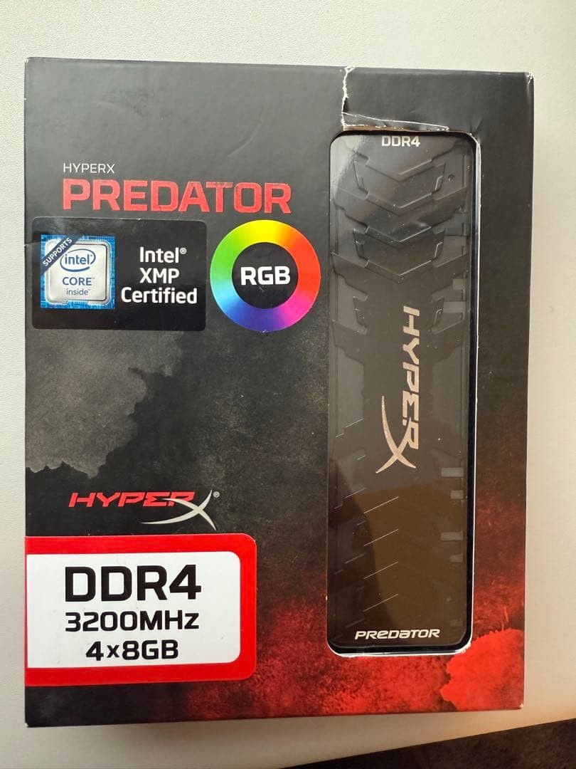 Kingston HyperX Predator DDR4 32GB 3200MHz RGB Memory