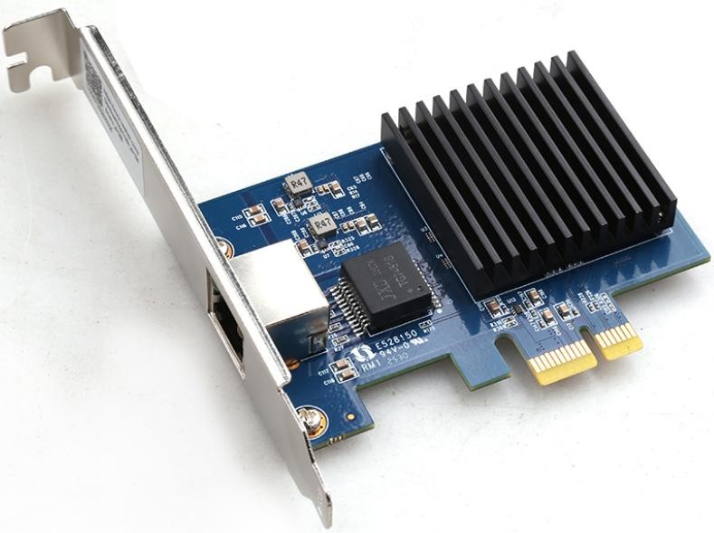 10G RJ45 LAN Port PCIe 4.0-1X diskless network Card PXE Heat Sink Desktop PC