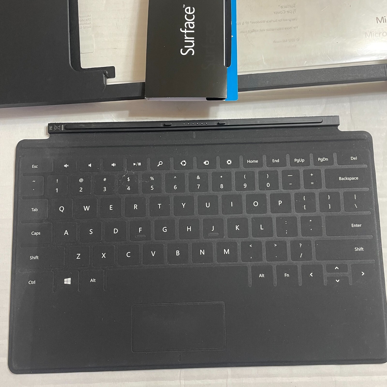 Microsoft D7S-00001 Cover/Keyboard Microsoft Surface, Pro, Pro 2 Charcoal