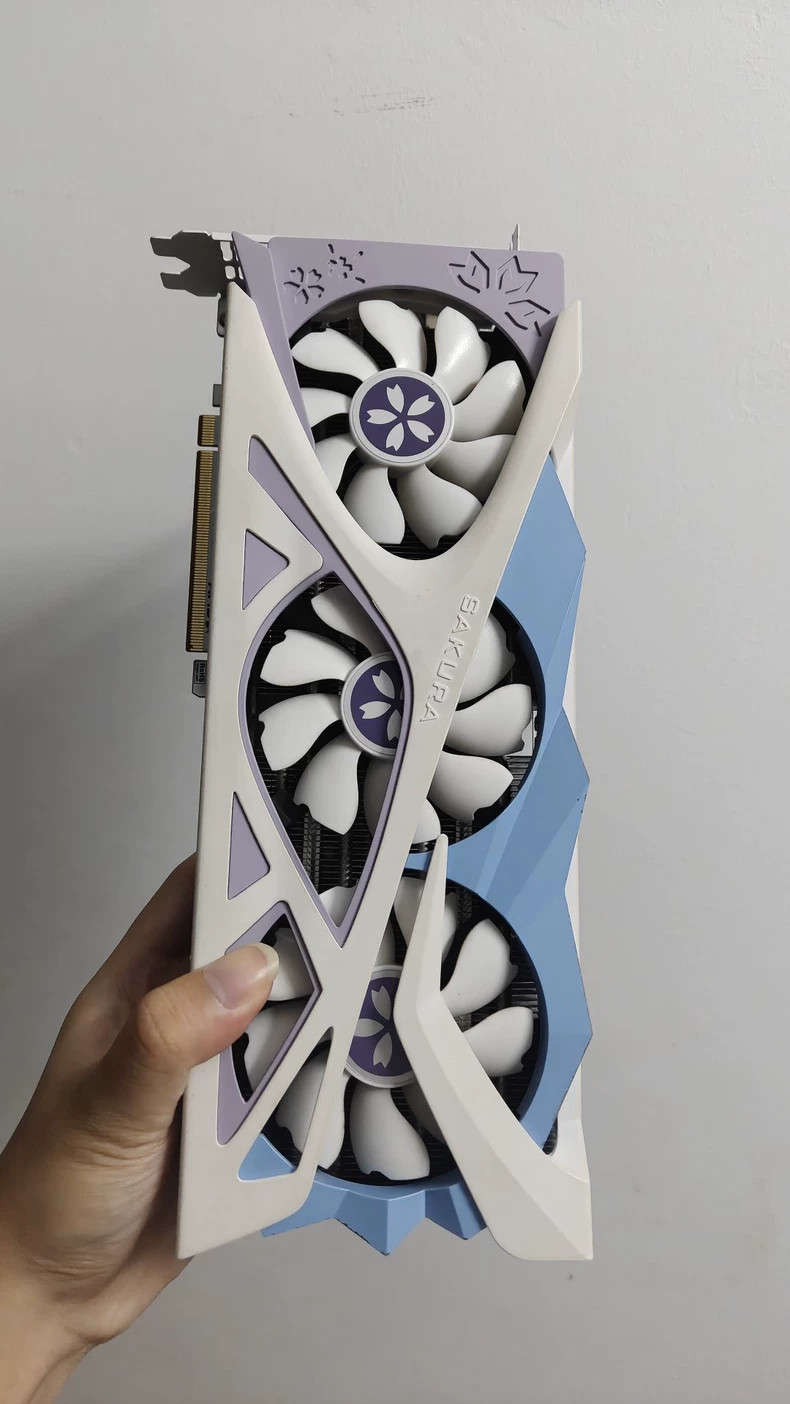 Yeston RX 6700 XT Sakura Bride 12GB GDDR6 PCIe4.0 GPU ARGB 8+6Pin