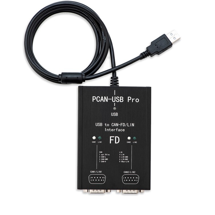 PCAN-USB Pro PCAN FD PRO 8/12Mbit/s USB to CAN Adapter 2CH for PEAK IPEH-004061
