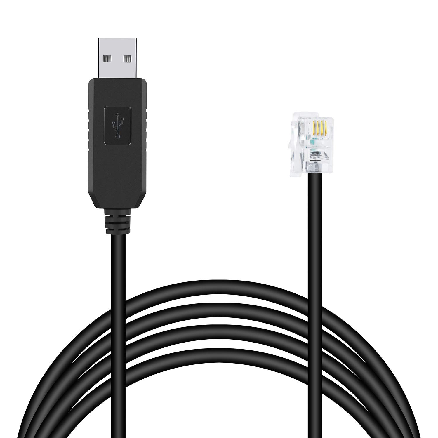 Meade 505 Telescope to PC Control Cable CP2102 RS232 RJ10 Serial Black