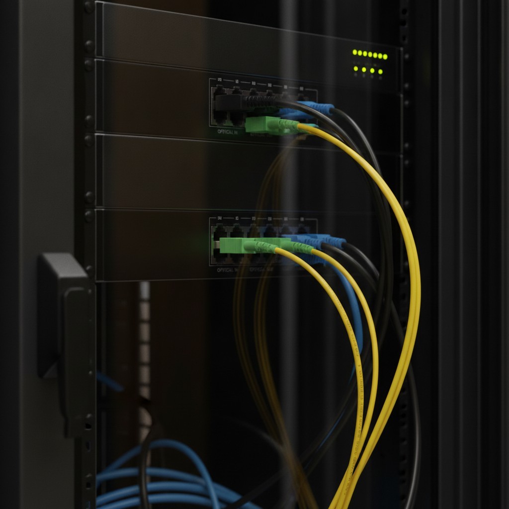 2M OS2 SC/APC to SC/APC Fiber Optic Cable - 10Gbps High-Speed Connectivity