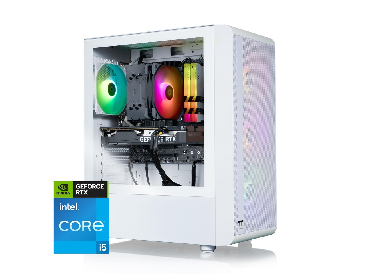 Thermaltake LCGS Quartz i350 R4 Gaming Desktop (Intel Core i5-14400F, 3600Mhz