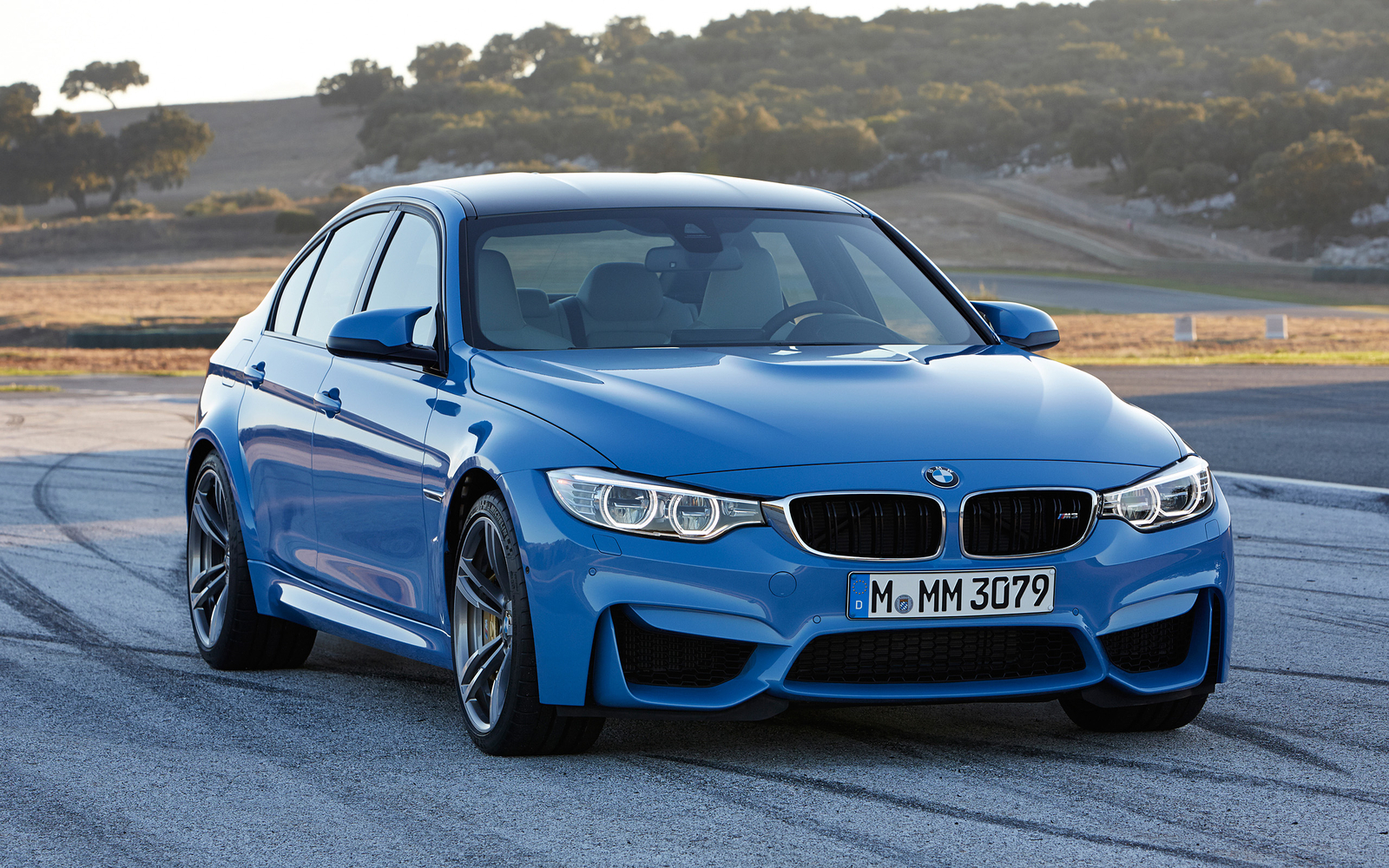 Cars 2015 bmw m 3 Desk Mat Stitched