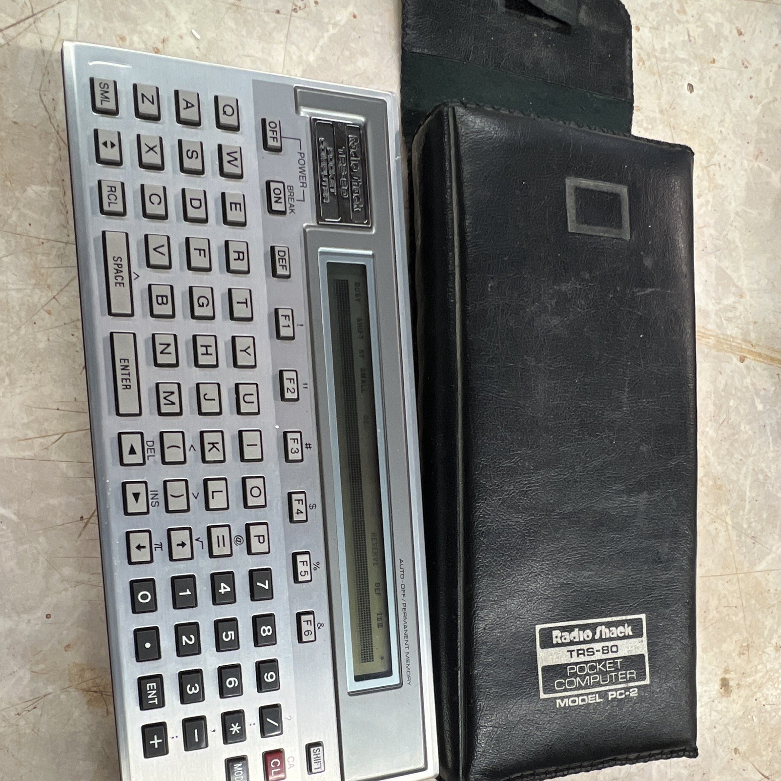 RadioShack TRS-80 PC-2 Pocket Computer Model PC-2 MPN PC-2 Vintage w/ Case