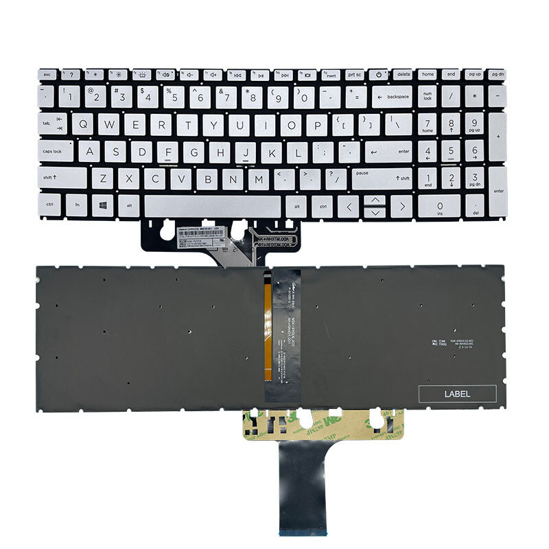 US Silver Backlit Keyboard for HP 17-CP 17Z-CP000 17-CP0001DS 17-CP0007CA