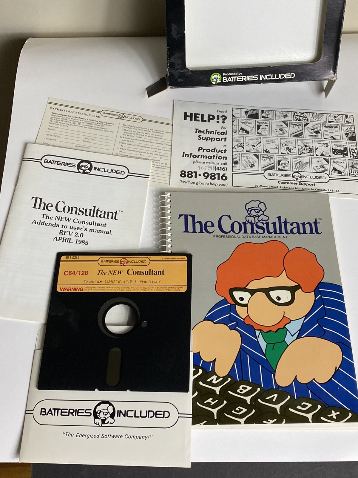 The Consultant Database Management Commodore 64 -  5.25” Floppy Disk Delphi’s