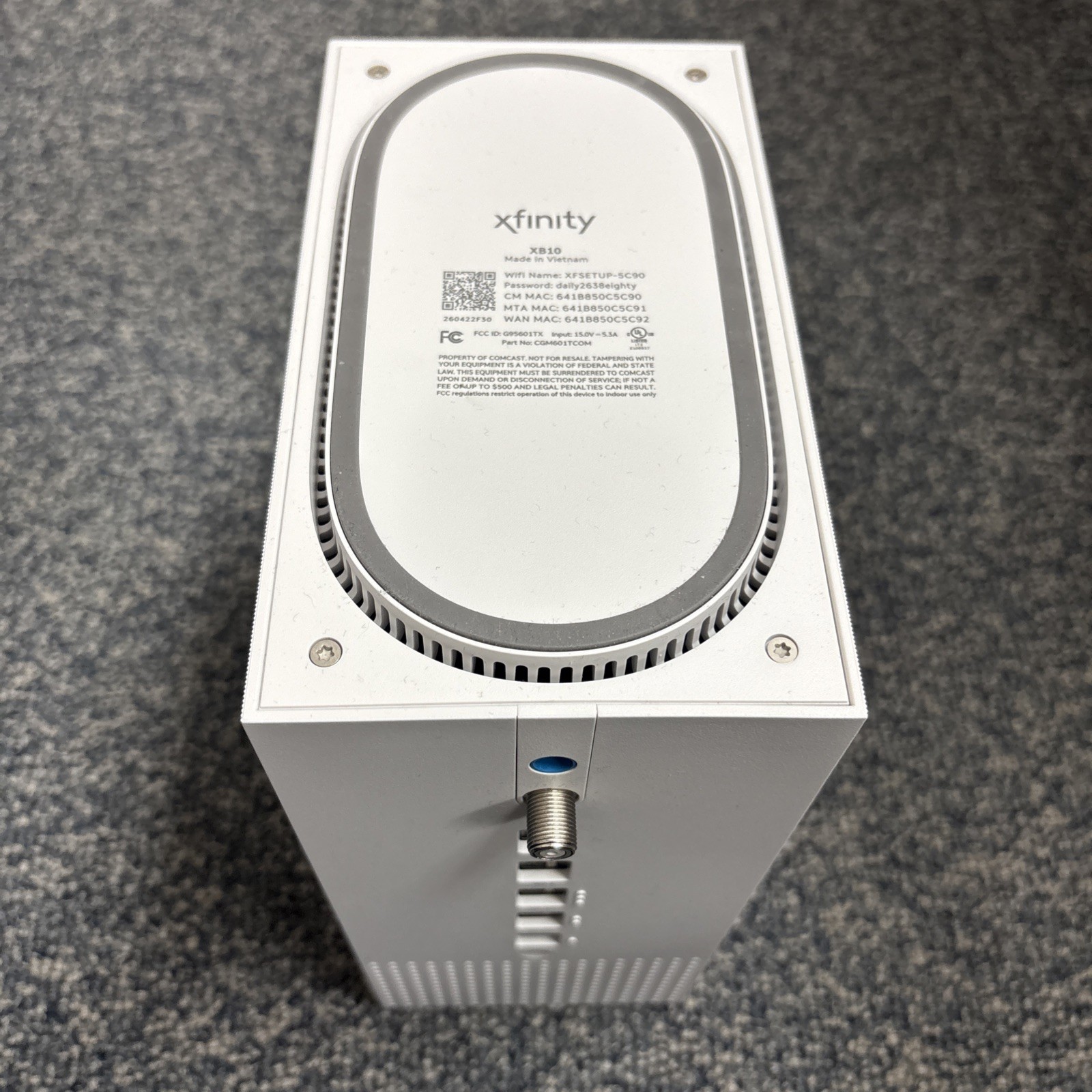 Xfinity XB10 Advanced Gateway Router Unit Only