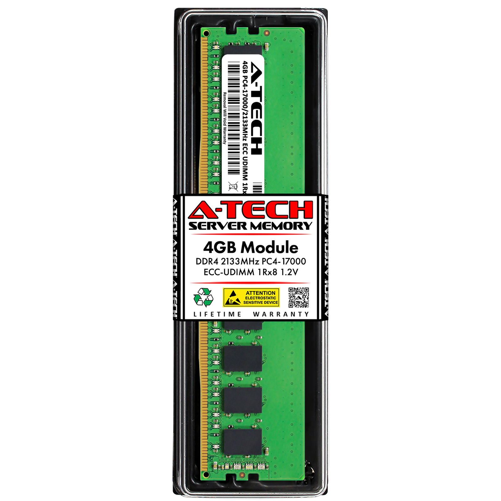 4GB PC4-17000E ECC UDIMM (Replacement for Micron MTA9ASF51272AZ-2G1) Memory RAM