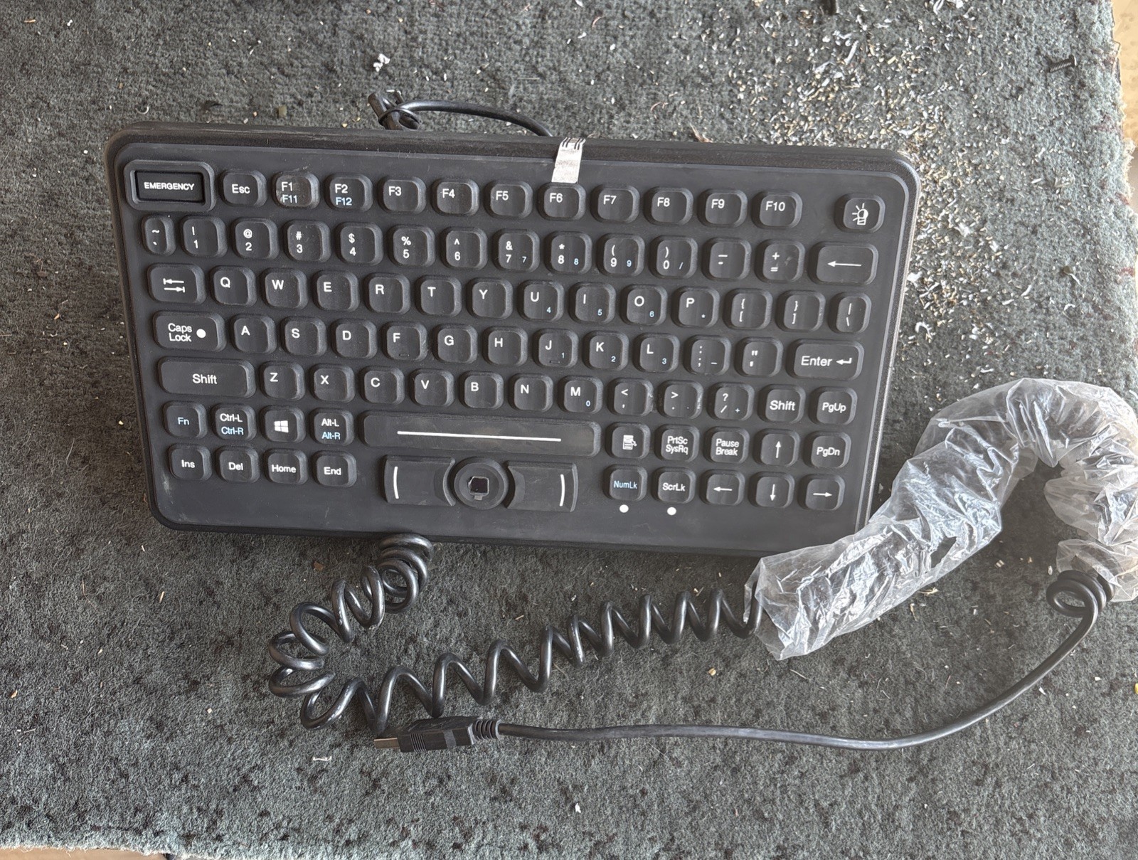 TG3 ELECTRONICS KBA-BLH-5RU 86 Key Rugged Keyboard