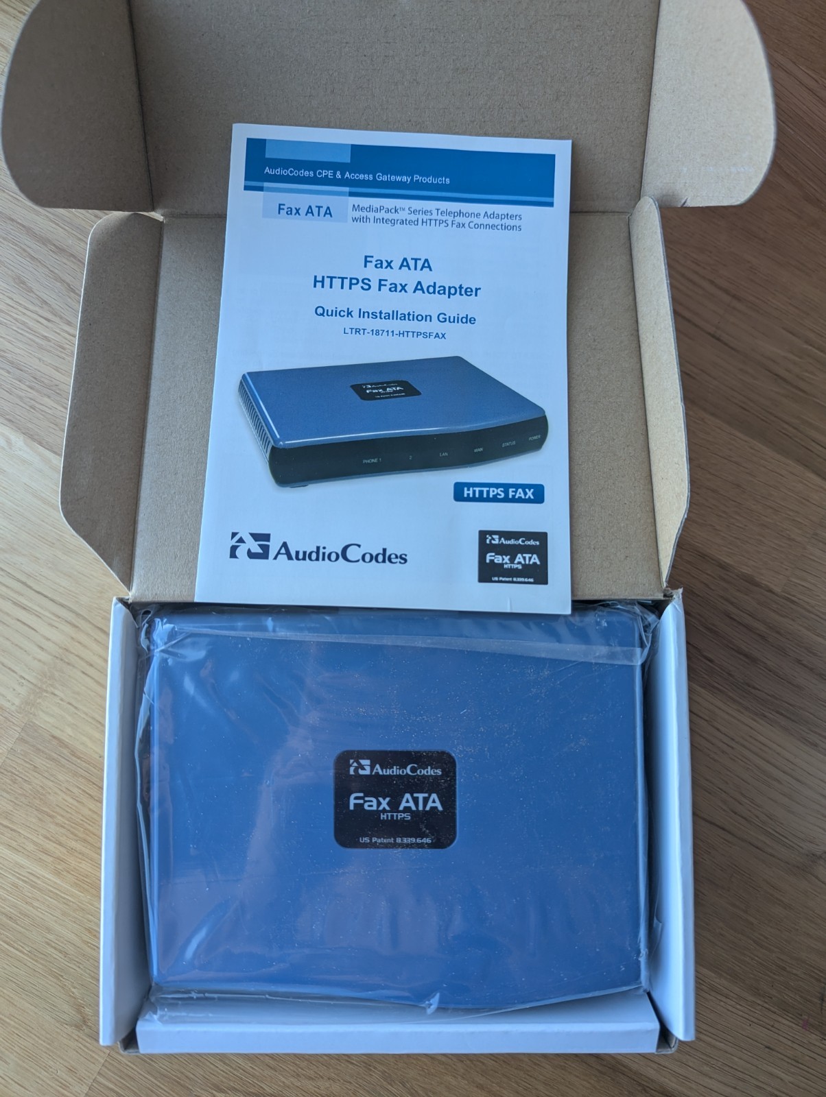 AudioCodes MediaPack MP-202B Fax ATA HTTPS Fax Adapter - BRAND NEW
