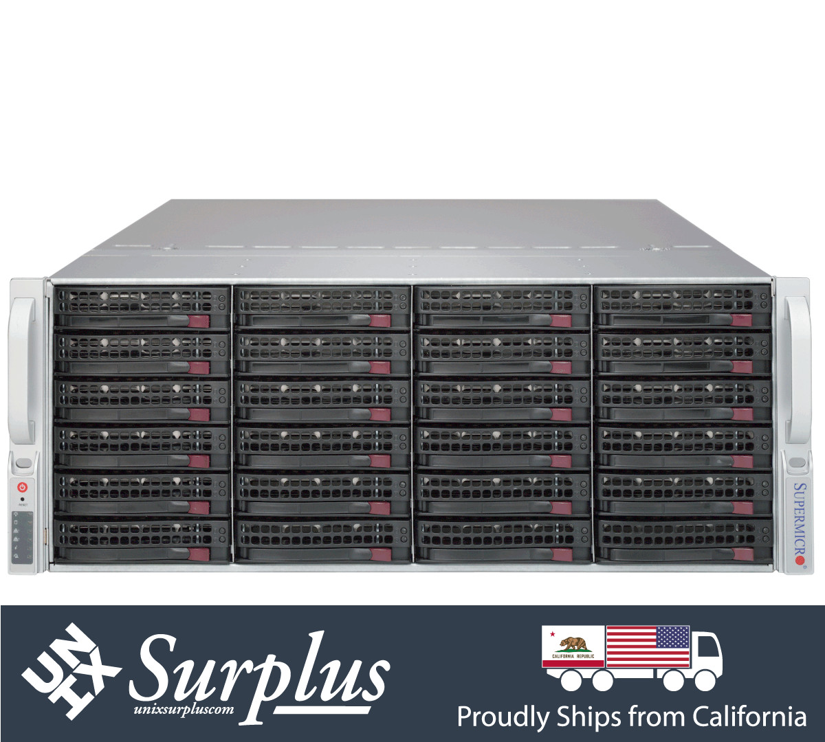 4U 24 Bay SAS3 Storage Server X10QBi Xeon 48 Cores 1TB DDR3 RAM 4x PCI-E x16