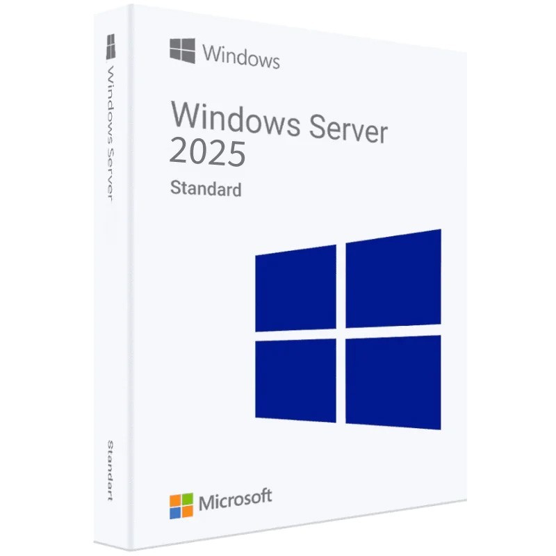 Windows Server 2025 Standard with 50 CALs, 32 Cores. Retail License, English.