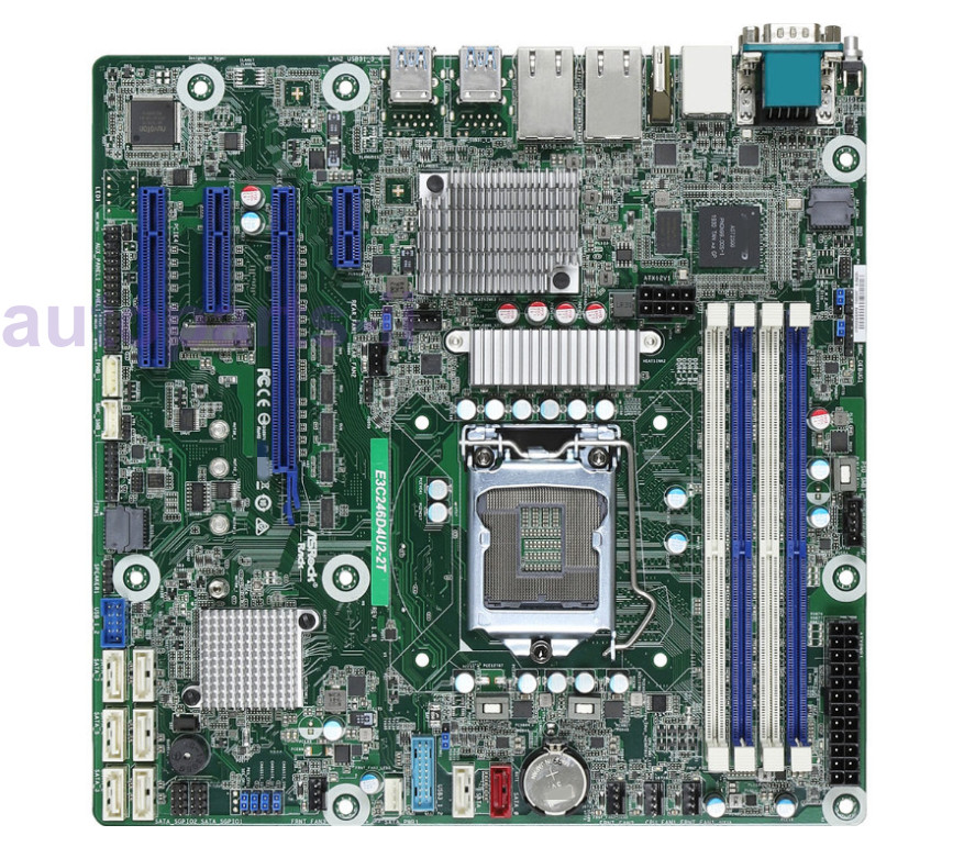 FOR ASRock Rack E3C246D4U2-2T LGA1151 8xSATA Dual DDR4 mATX 10GbE Support Server