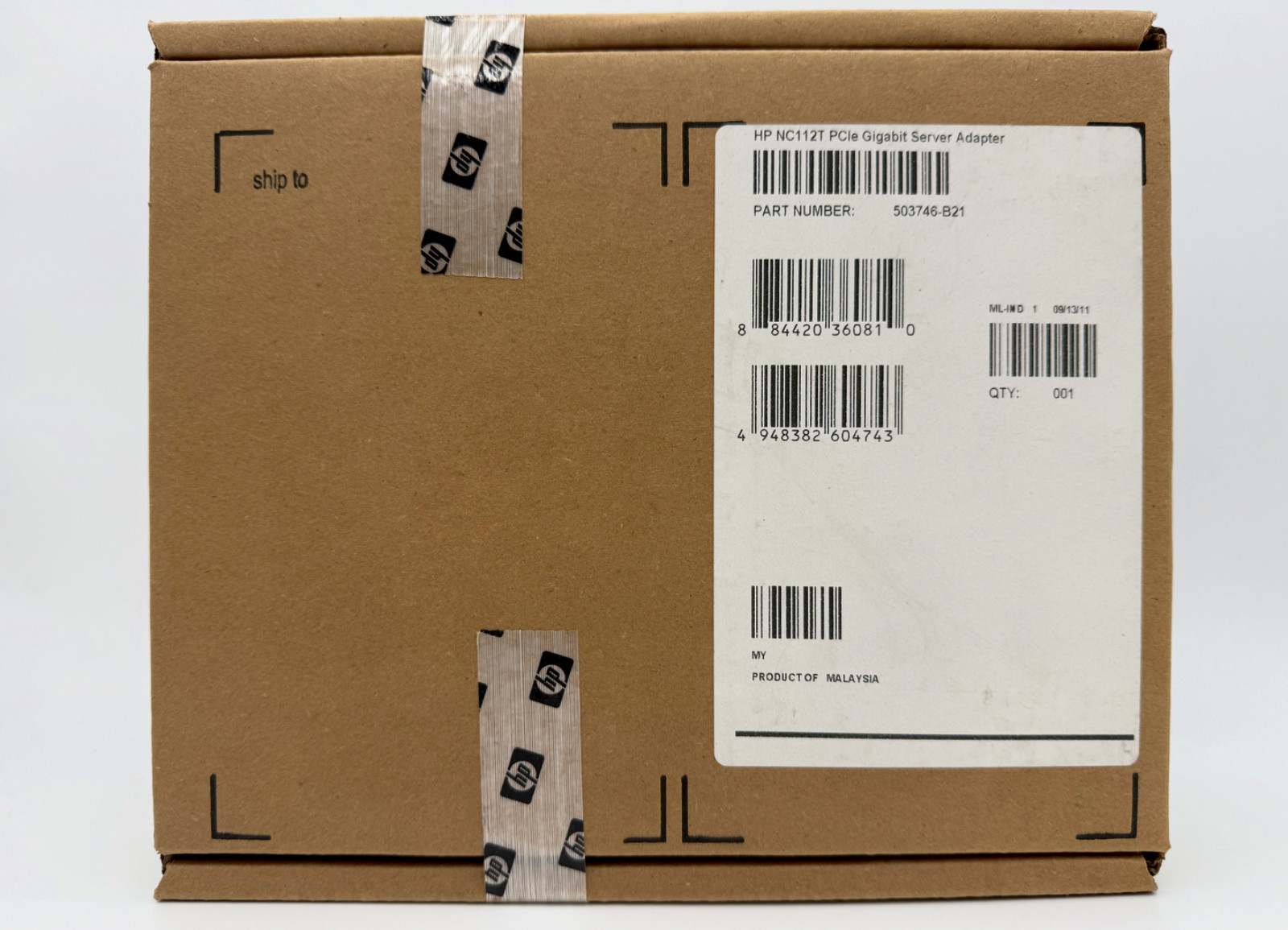 HP NC112T PCIe Gigabit Server Adapter 503746-B21 491175-001 503827-001 SEALED