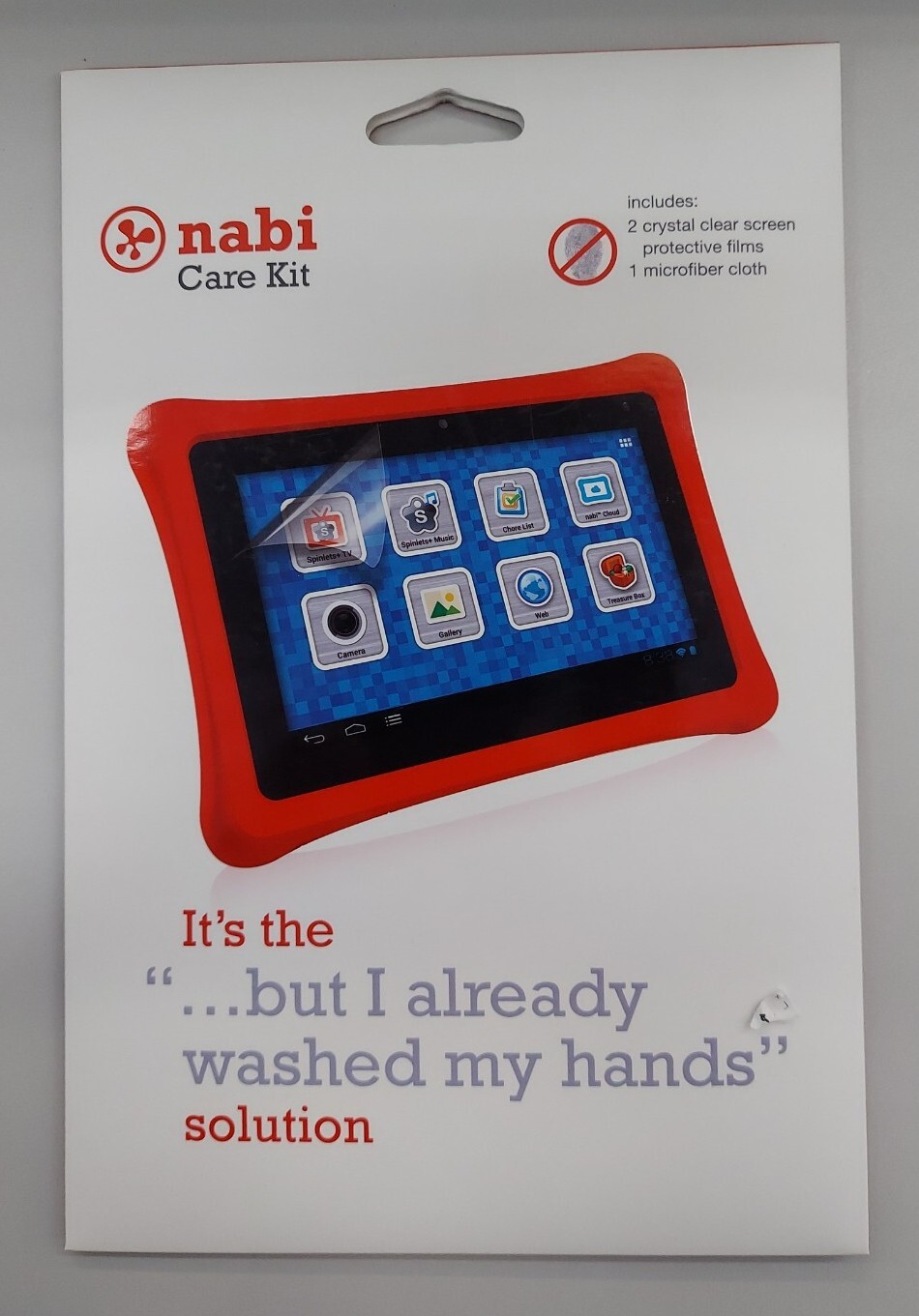 Nabi Tablet Care Kit  (2) 7×5 Screen Protective Films, 1 Micro Cloth