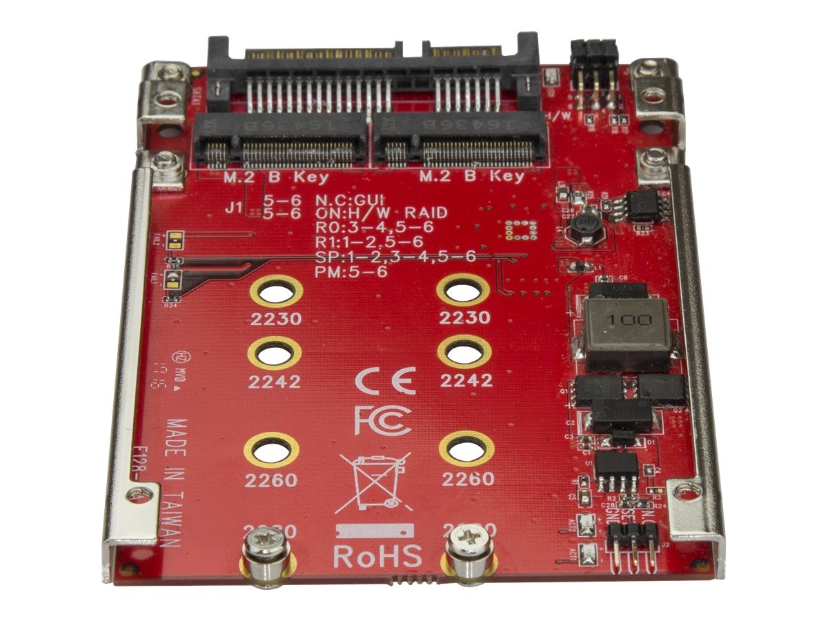 StarTechcom Dual-Slot M.2 to SATA Adapter RAID Controller m.2 SATA S322M225R