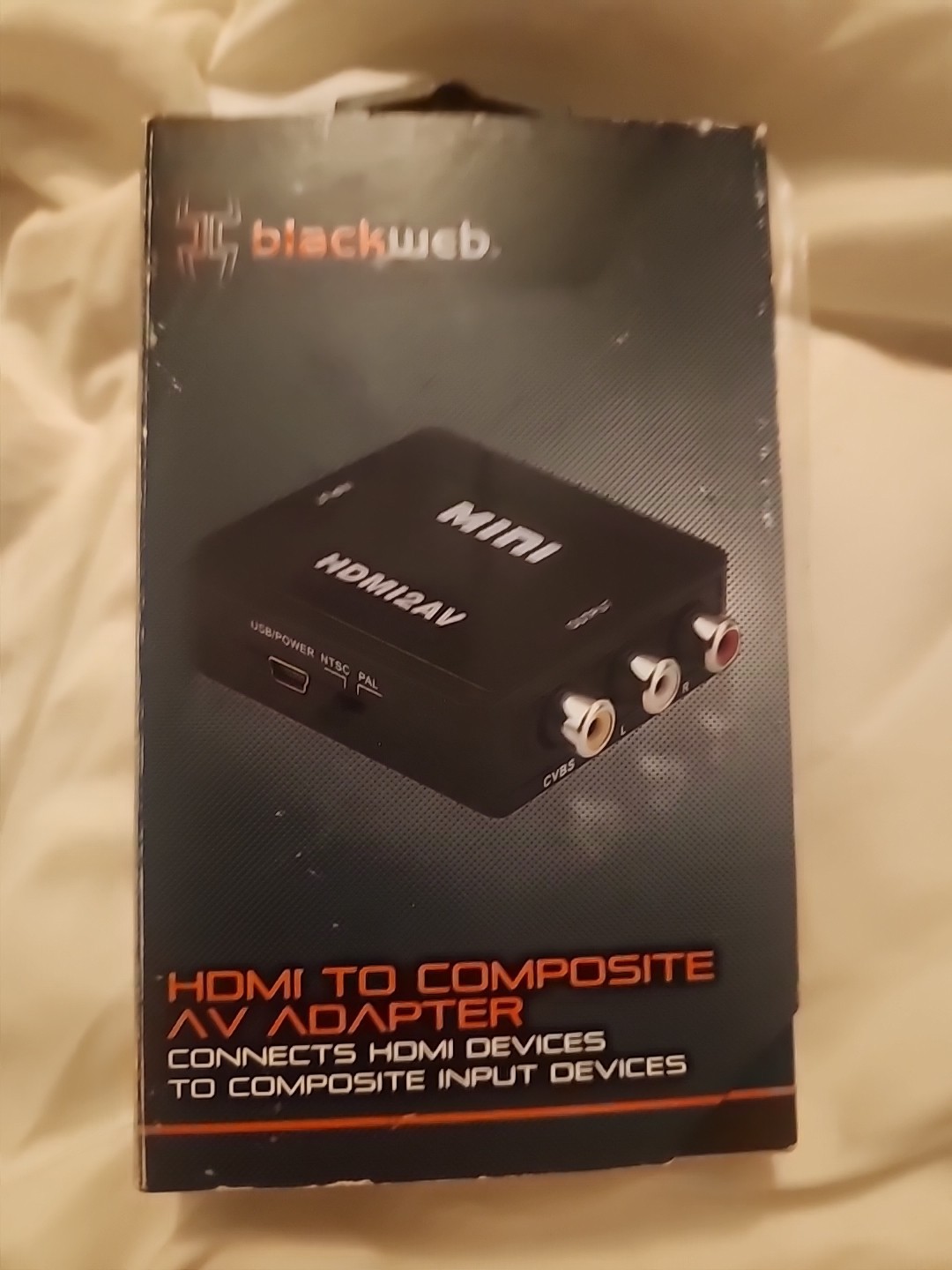 Blackweb HDMI To Composite AV Adapter 1080p NIB BWA18AV004