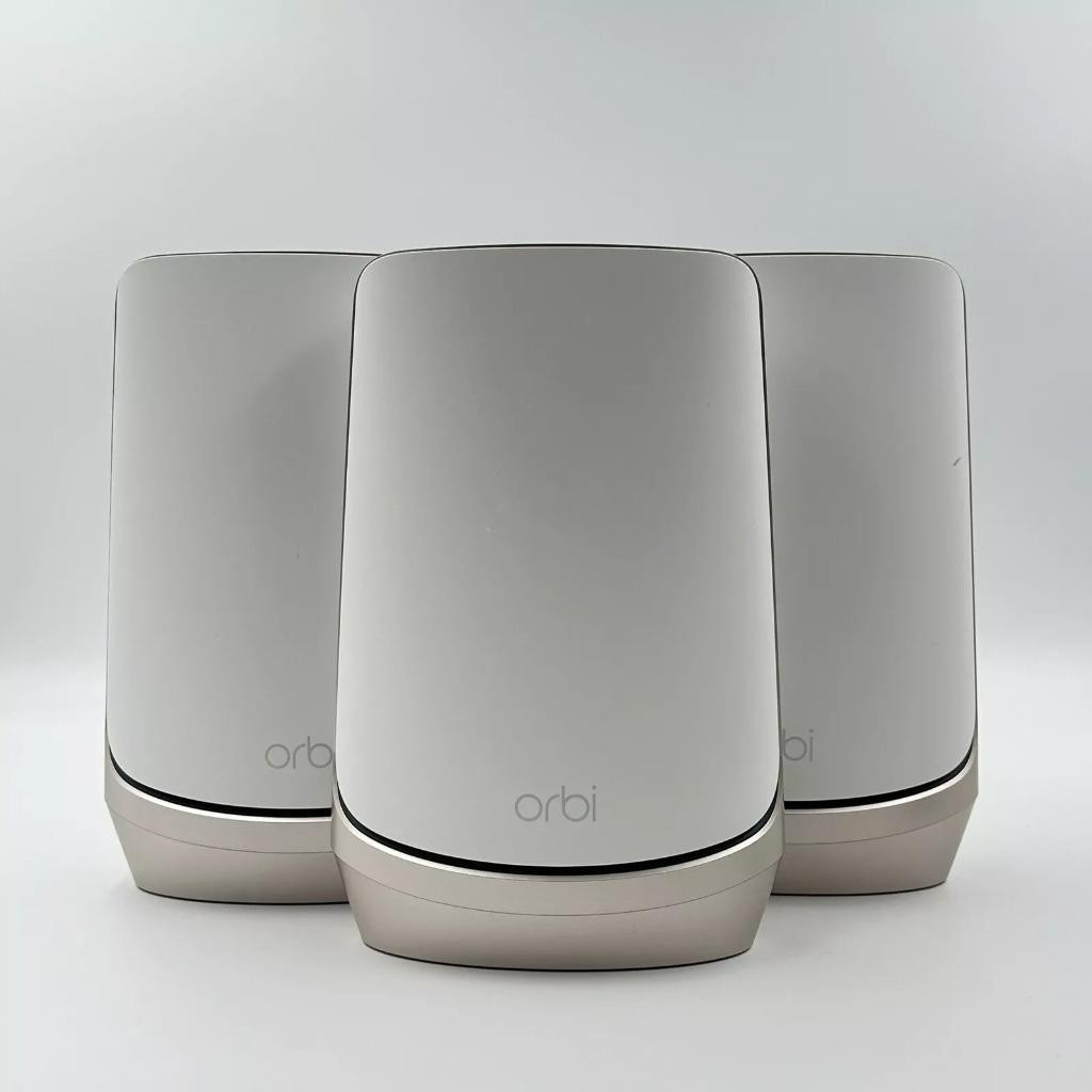 NETGEAR Orbi Quad-Band WiFi 6E Mesh System (RBKE963) - 3-PACK- IN ORIGINAL BOX