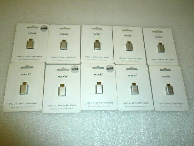 (10) Nonda USB C To USB A 3.0 Mini Adapter For Apple MacBook & MacBook Pro