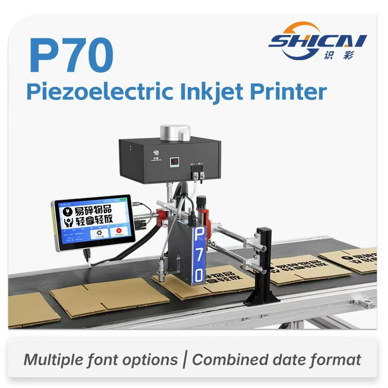 Automatic Piezoelectric Inkjet Printer 7cm Large Character Without conveyor