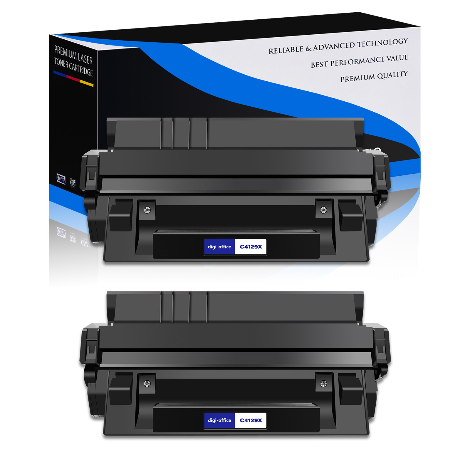 2PK High Yield  C4129X 29X Toner Cartridge For HP LaserJet 5000 5100 5000gn