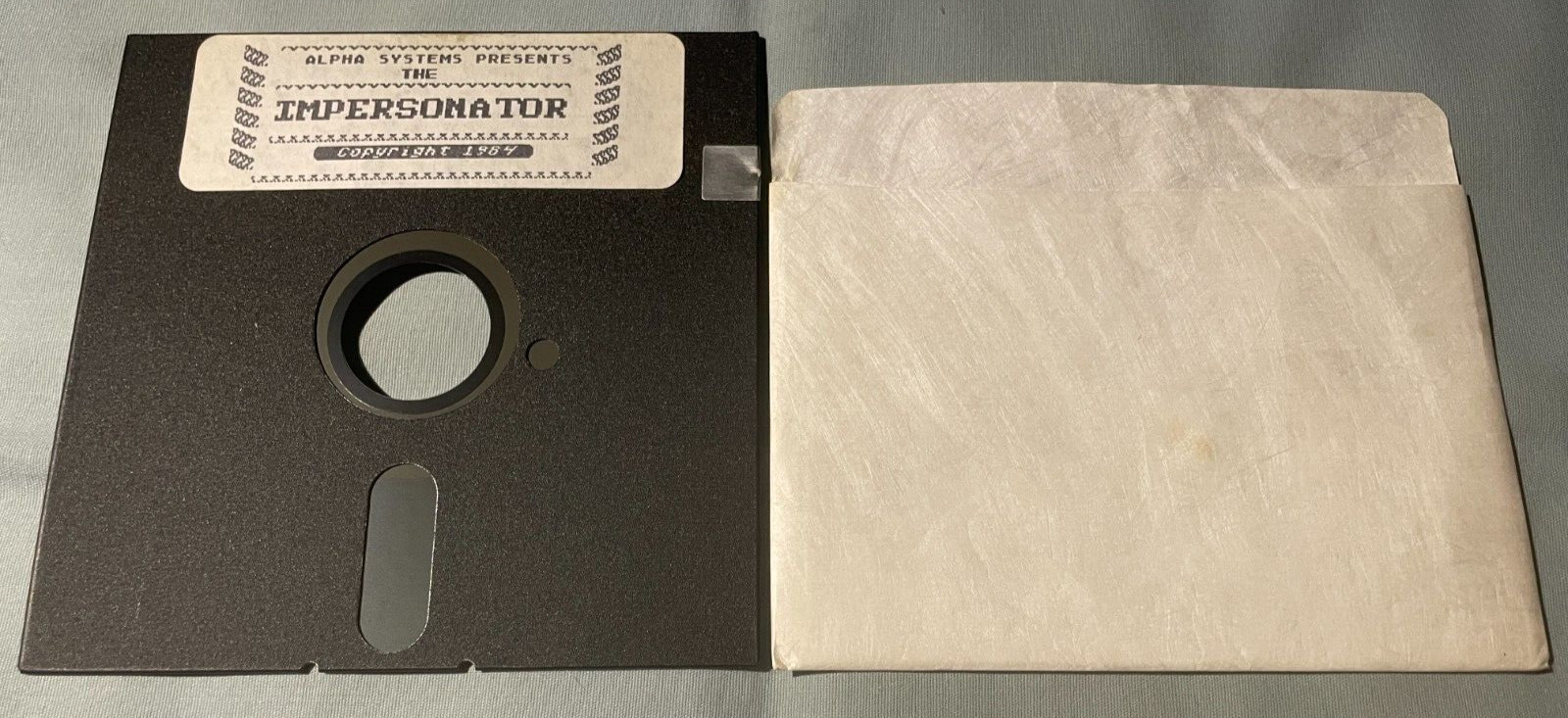 THE IMPERSONATOR Atari 400/800 Computer Alpha Systems Software 5.25" Disk TESTED