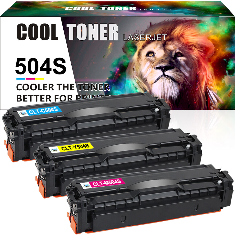 3 Pack Color CLT-K504S 504S Toner Cartridge For Samsung C1810w C1860fw CLP-415nw