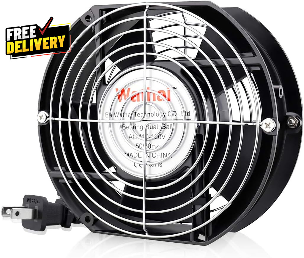 AC 110V 120V Axial Fan Big Airflow High Speed Dual Ball 172Mm X 150Mm X 51Mm....