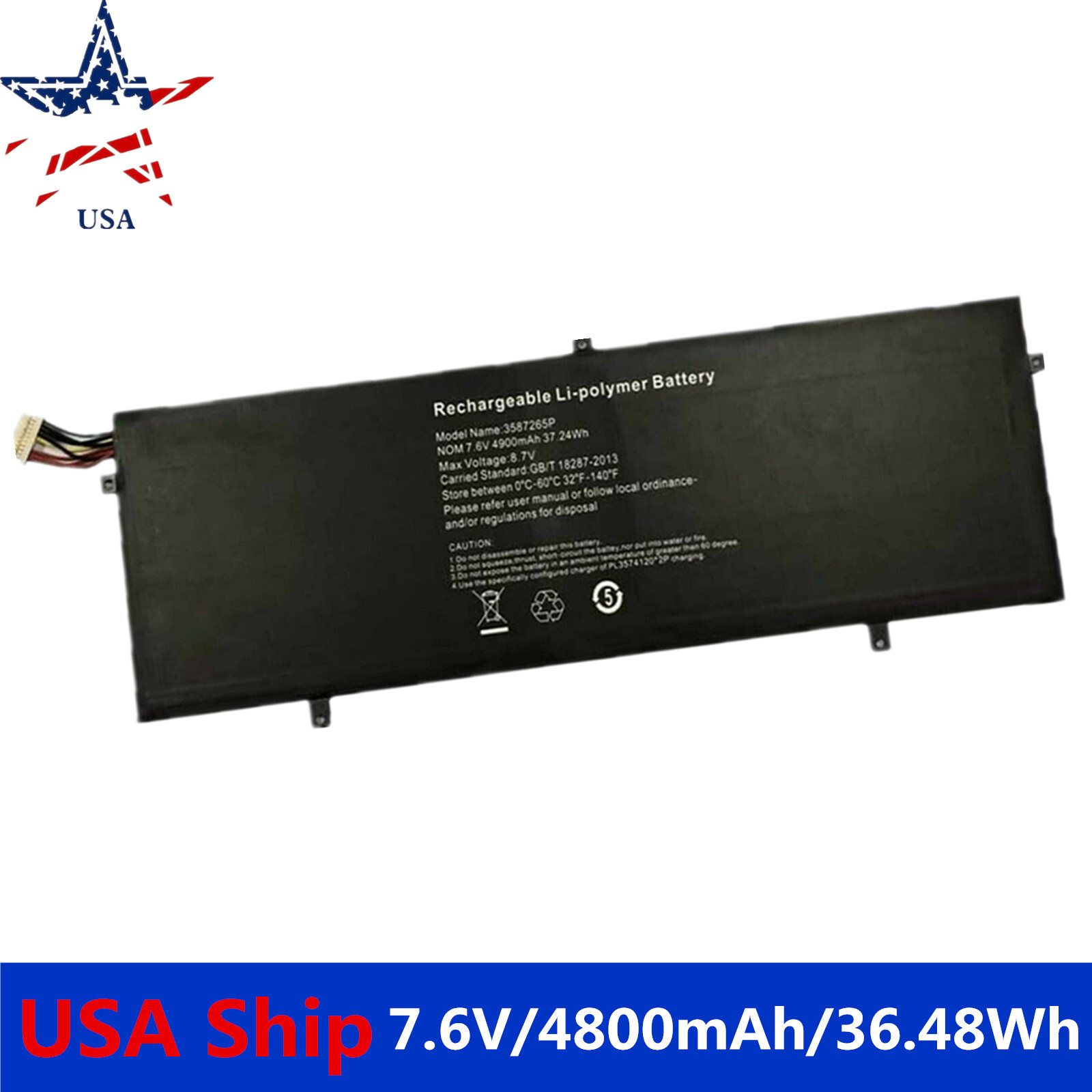 587265P 3282122-2S Battery for Jumper EZBook 3 Pro V3 V4 LB10 WTL-3687265 P313R