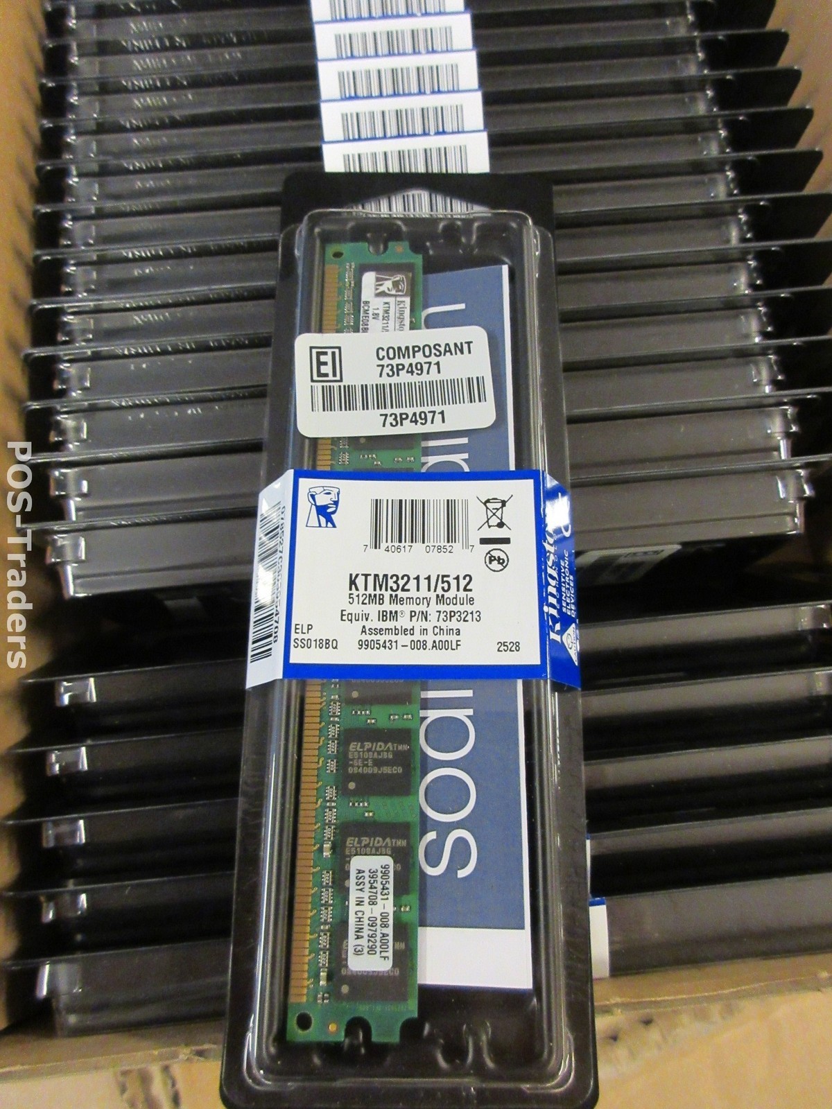 Kingston KTM3211/512 512MB Equiv. IBM 73P3213 PC-4200 Unbuf DDR2 240-Pin NEW NEW