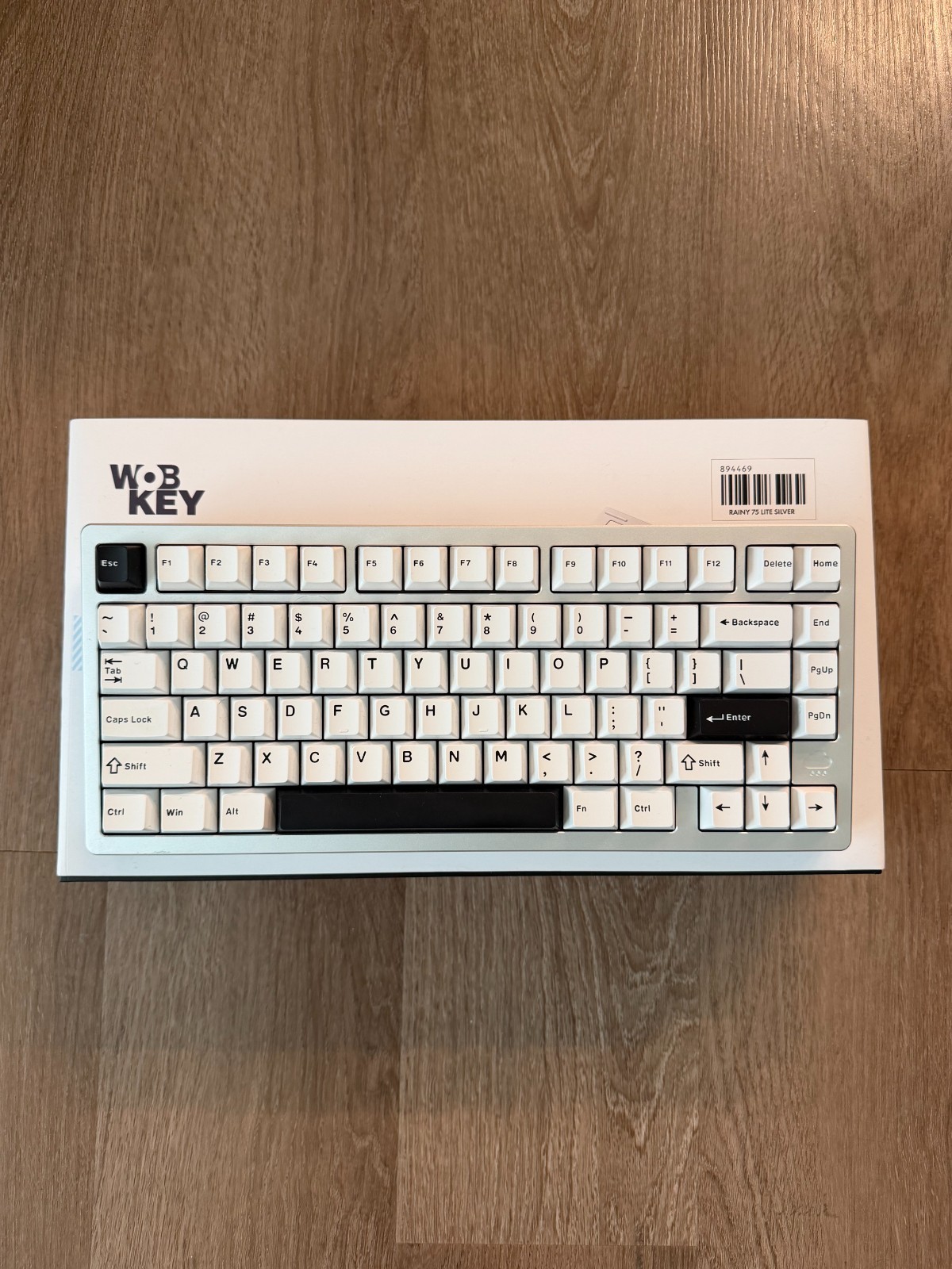 WOBKEY Rainy75 Standard Silver RGB 75% Mechanical Keyboard HMX Violet Wireless