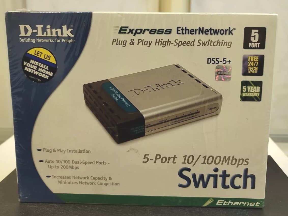 D-Link  DSS (DSS5+) 5-Ports External Switch