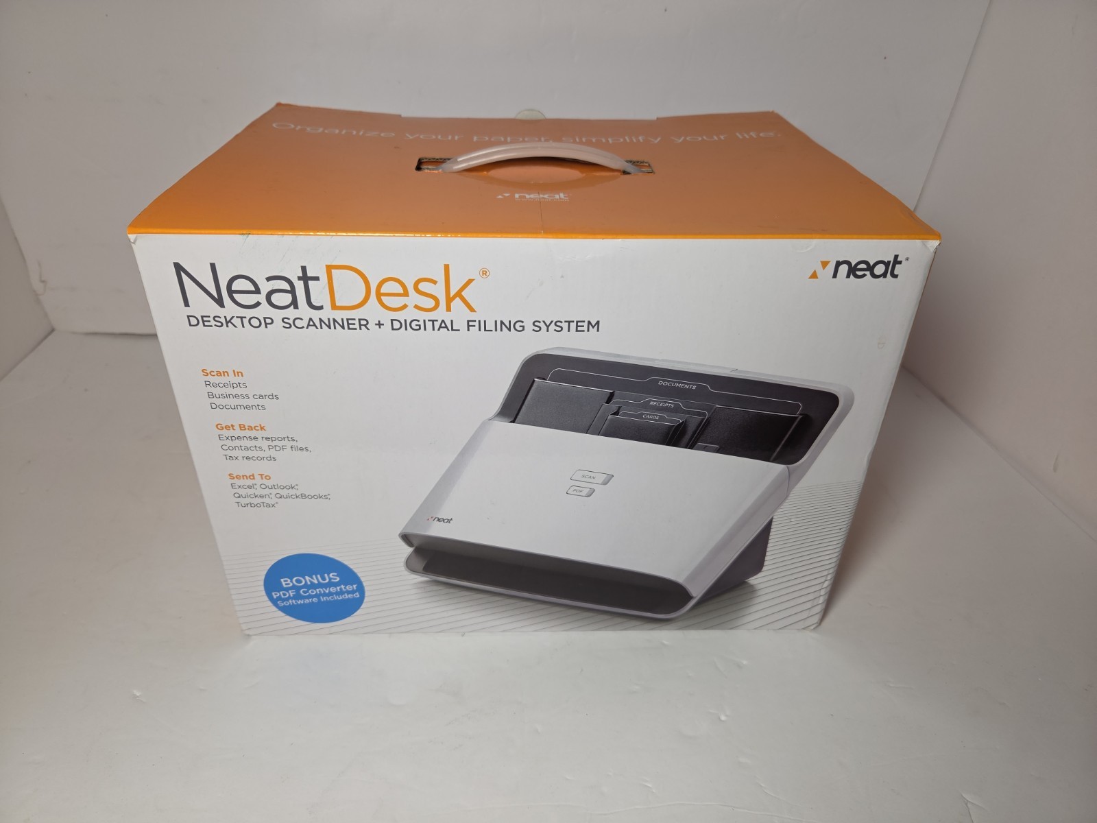 The Neat Company Desktop Scanner Digital Filing System for PC and Mac