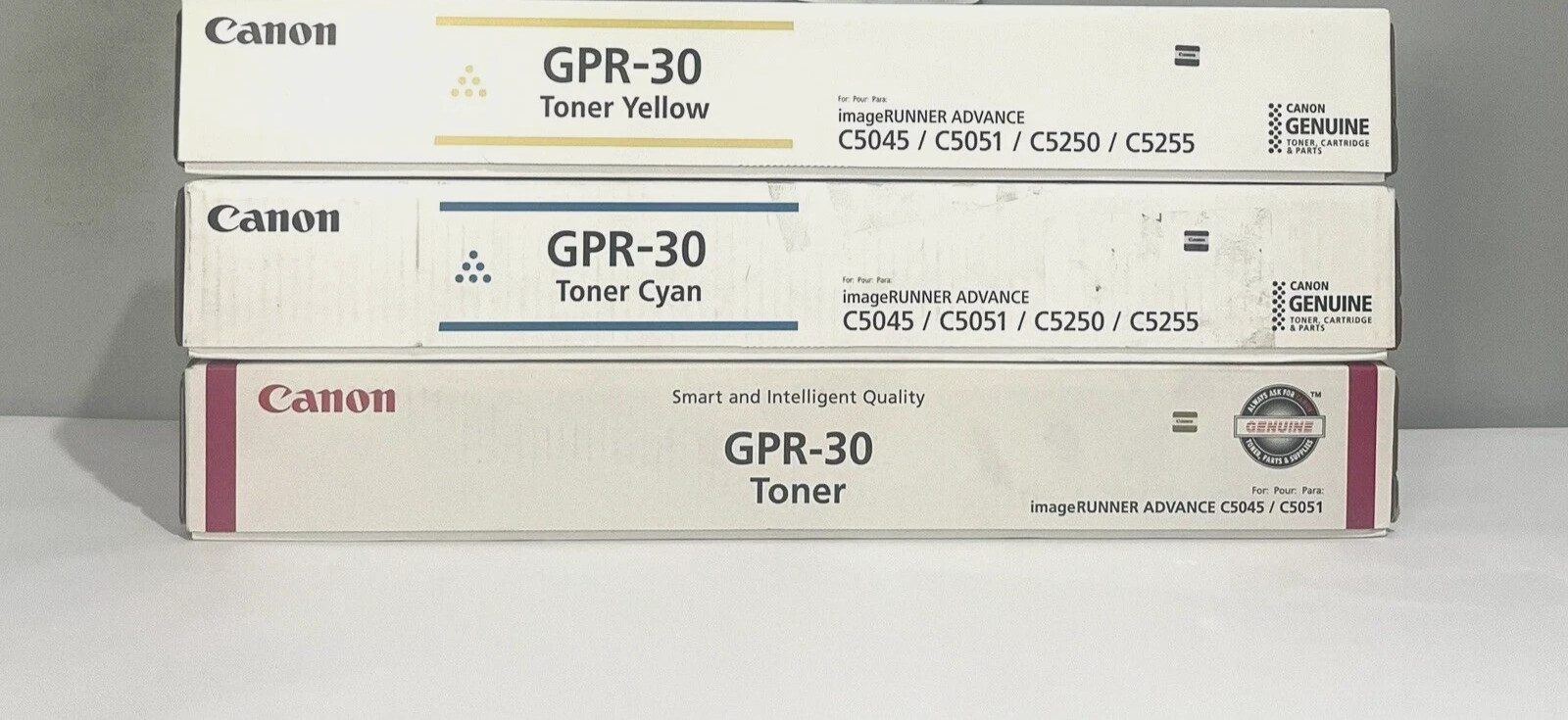 Canon GPR-30 Toner Set YCM 2801B003 2793B003 2797B003 For imageRUNNER C5045 NEW