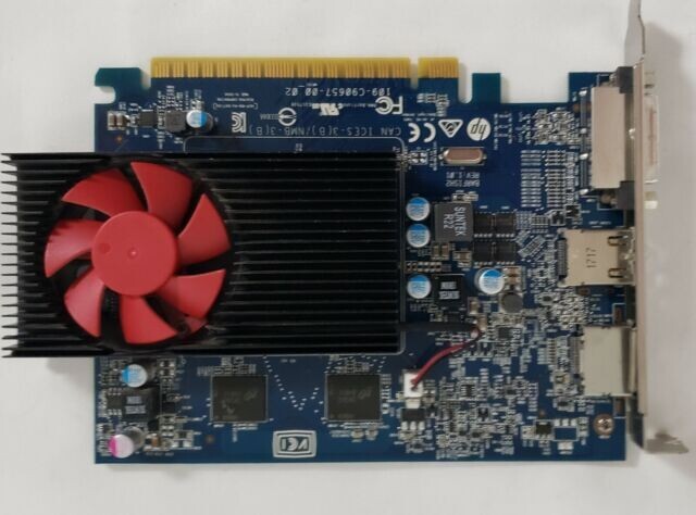 HP 917881-002 AMD Radeon R7 450 4GB GDDR5 PCIe DVI HDMI Display Port Video Card