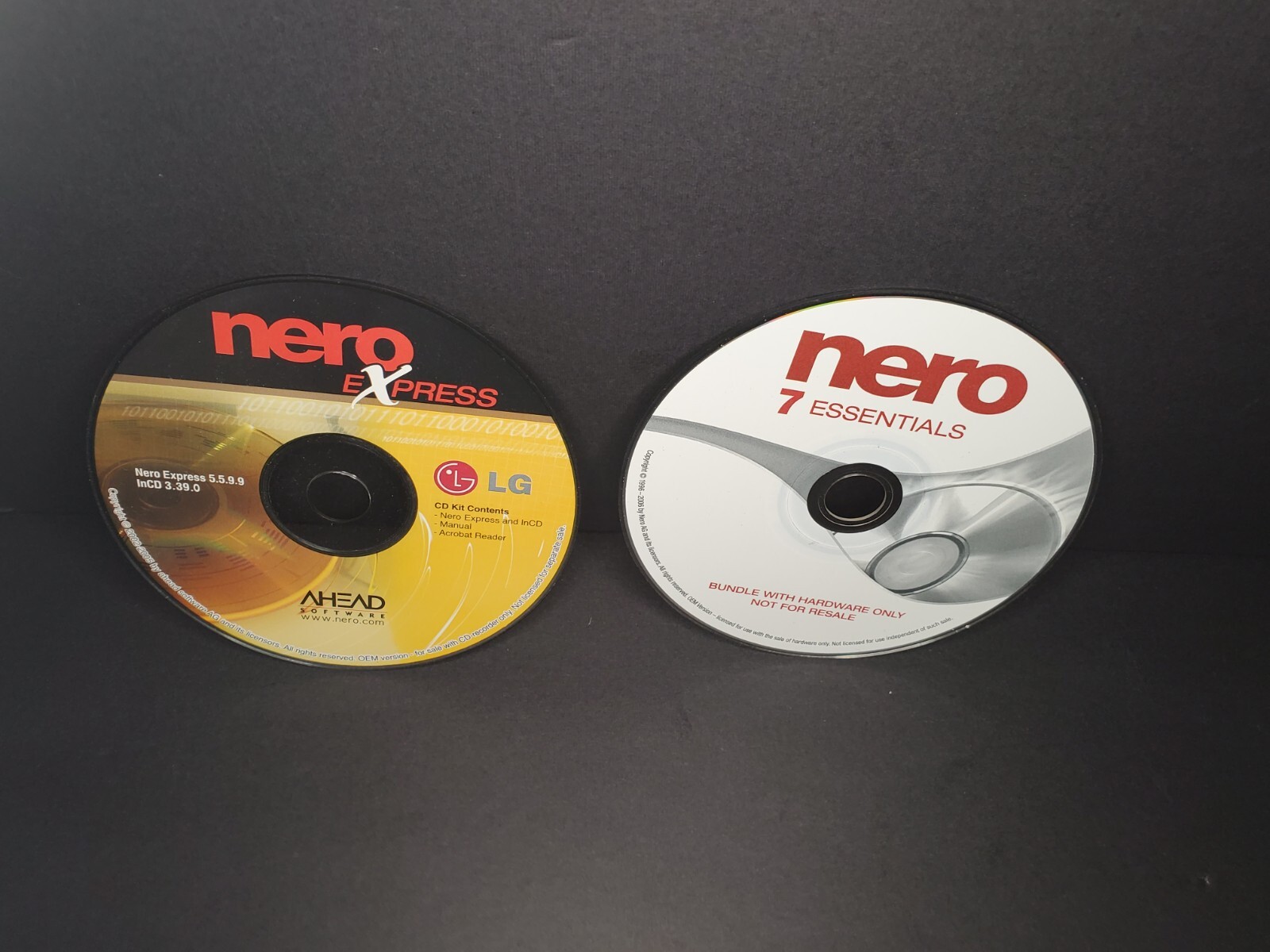 NERO Express 5.5.9.9 and InCD - Nero 7 Essentials Tested Working.