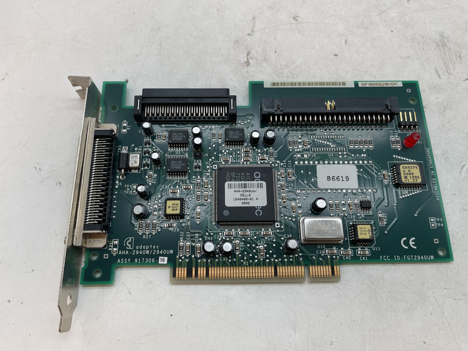 Adaptec AHA-2940UW Ultra Wide SCSI PCI Controller Card Dell 86619 - Free S&H