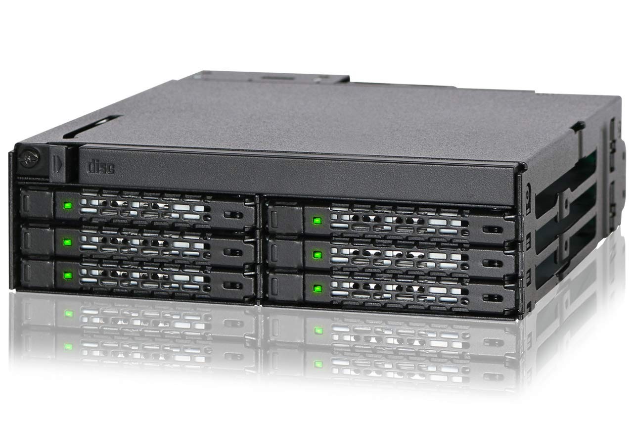 ICY DOCK 6-Bay 2.5" SAS/SATA SSD HDD & Slim Optical Drive Enclosure