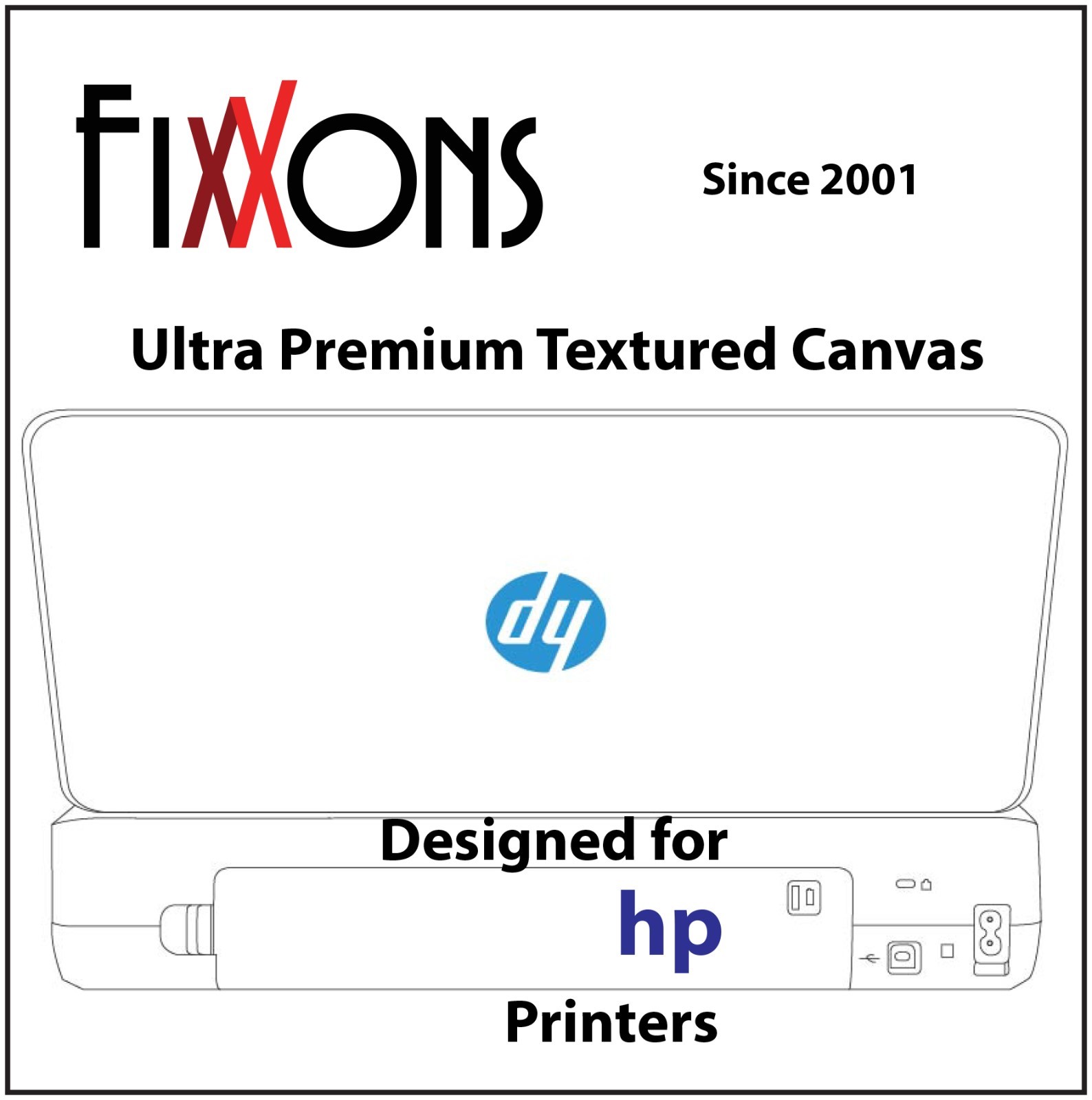 Ultra Premium Textured Inkjet Canvas Semi Matte For Hp 8.5" x 11" (50 Sheets)