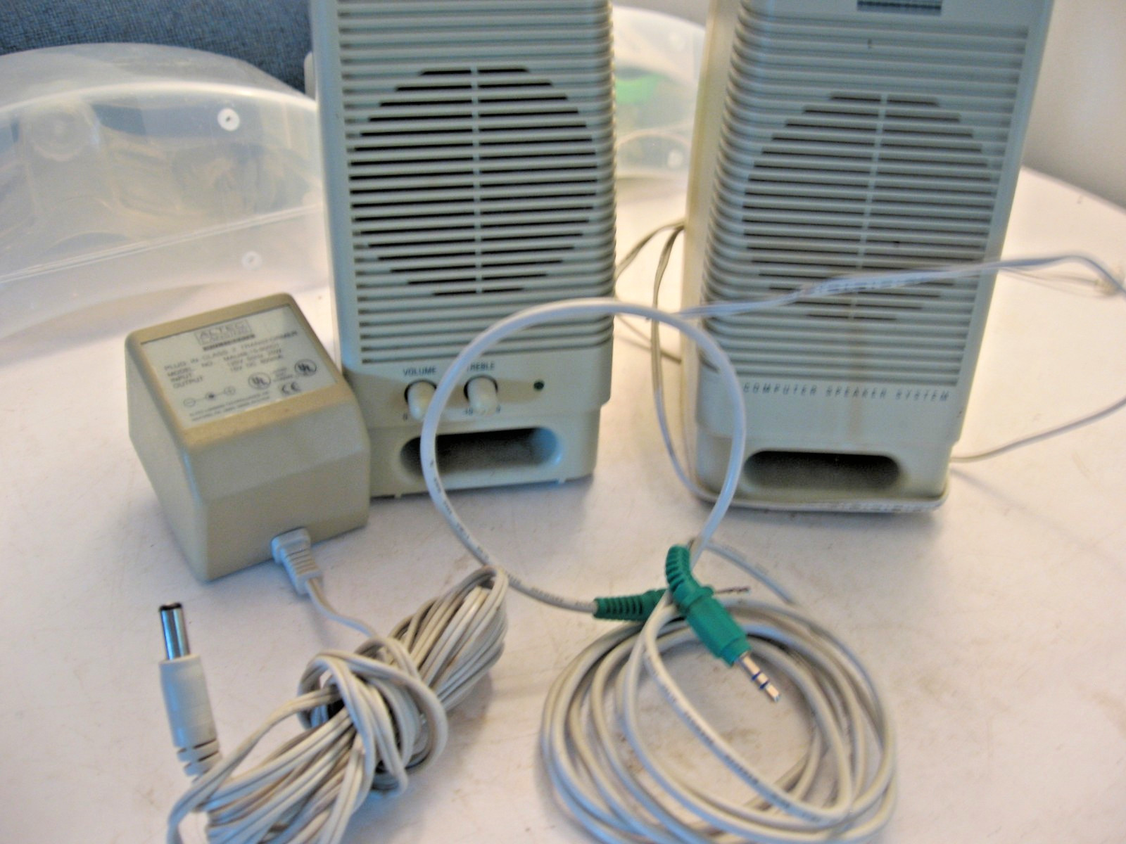 Vintage Altec Lansing ACS90 Multimedia Computer Speaker System Cords