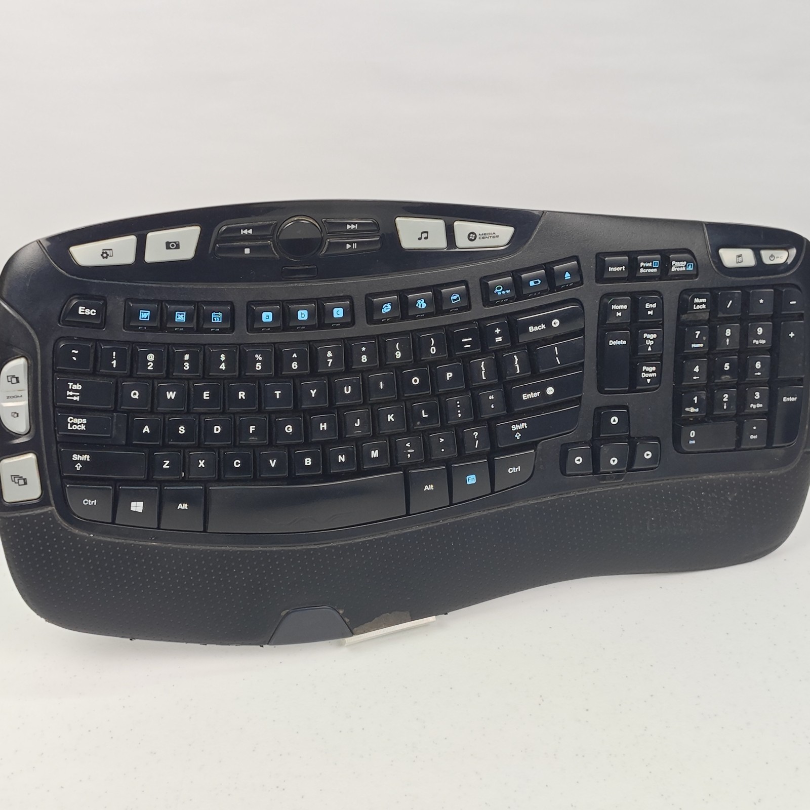 Logitech K350 Comfort Wave Wireless Keyboard No USB Dongle Missing Parts