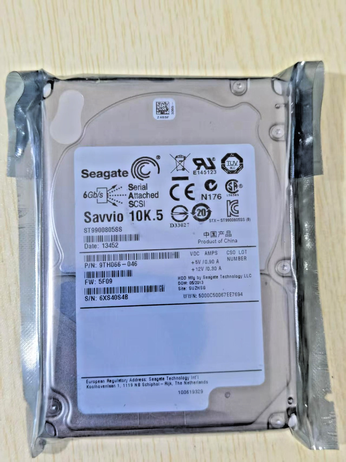 NEW Seagate ST9900805SS 900GB SAVVIO 10K.5 10K RPM SAS 6Gb/s 2.5" HDD Hard Drive