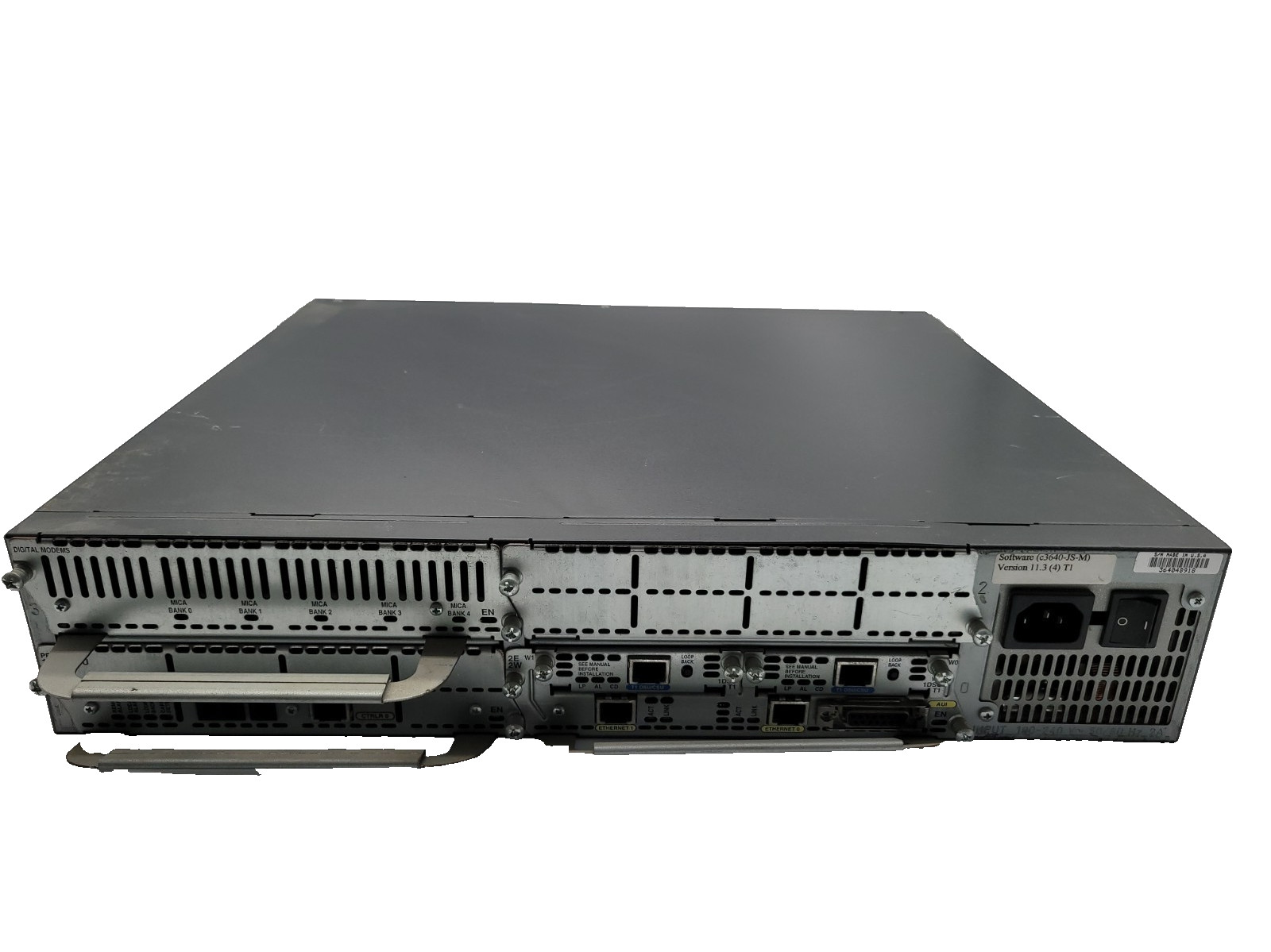 Cisco 3845 Integrated Services ISR Router 3U Chassis Network Gateway