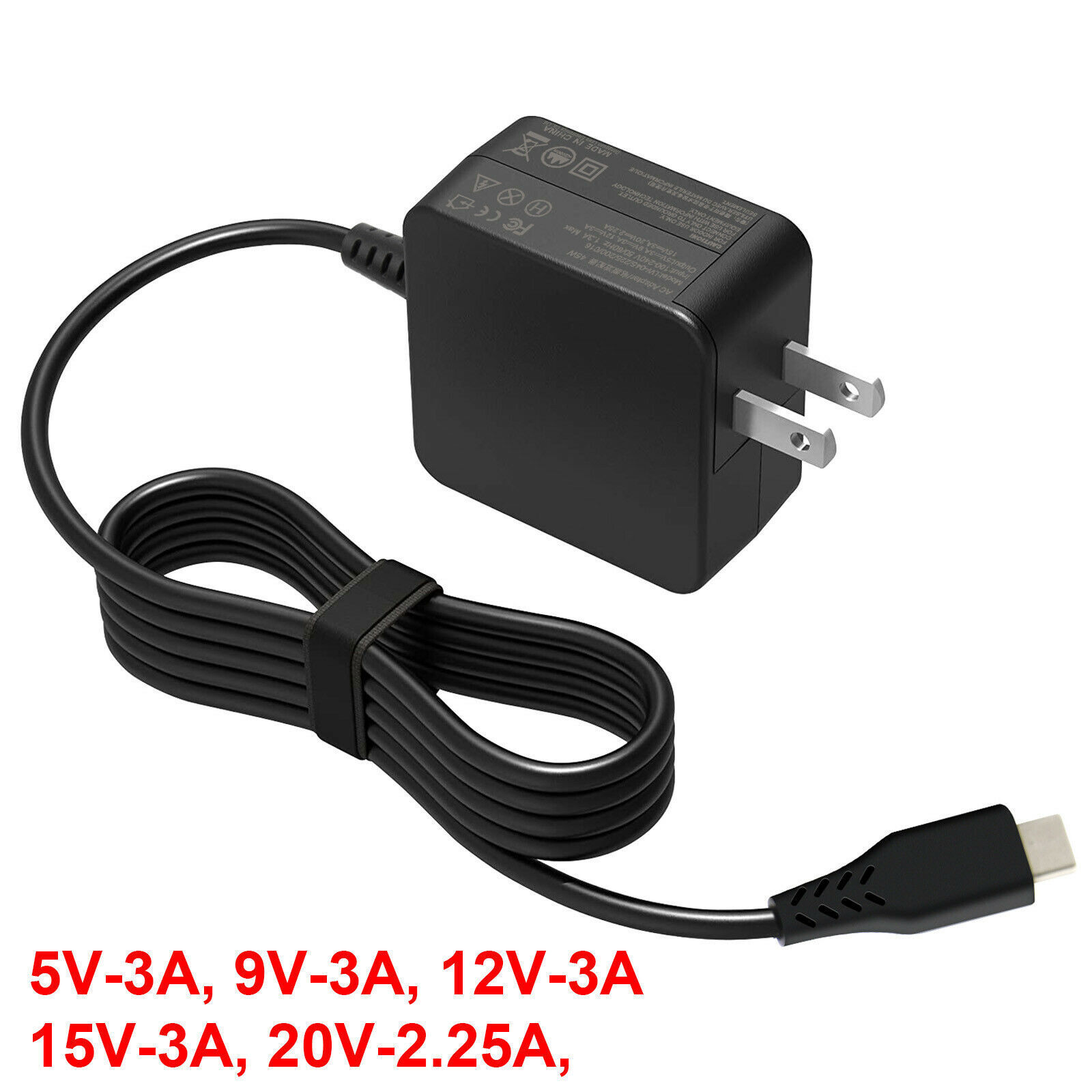 Lot USB C/Type-C Power Adapter Universal Charger for Lenovo/ASUS/Acer/Dell/Apple